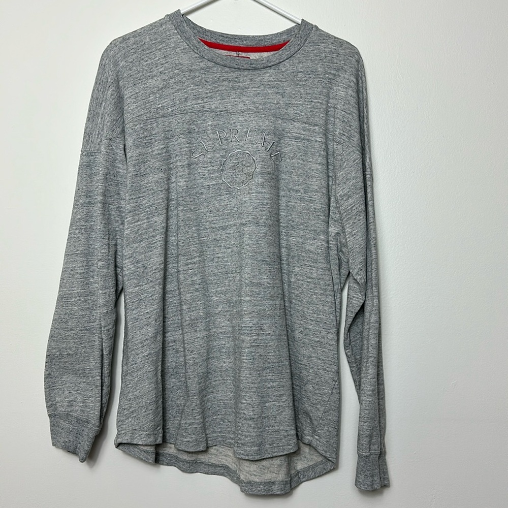 SUPREME Men’s Grey Long sleeve shirt size XL